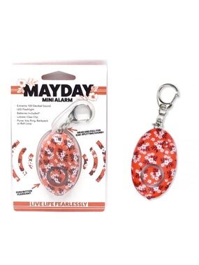 Mayday Mini Alarm Flashlight Keychain